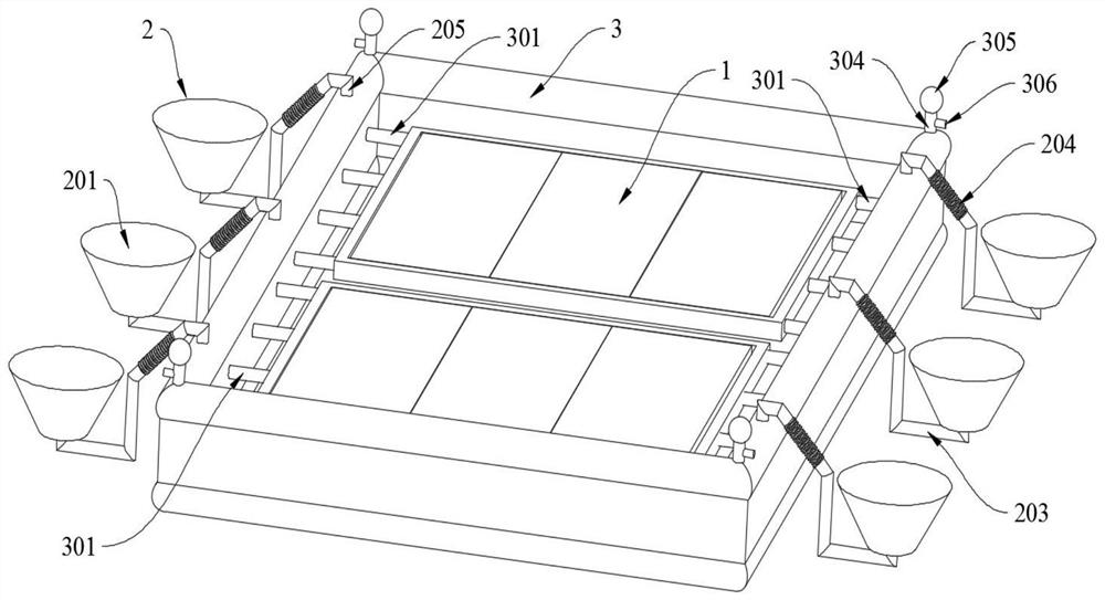 Water surface floating type photovoltaic module based on plateau area