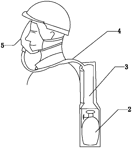 Search-and-rescue automatic compressed oxygen self-rescuer