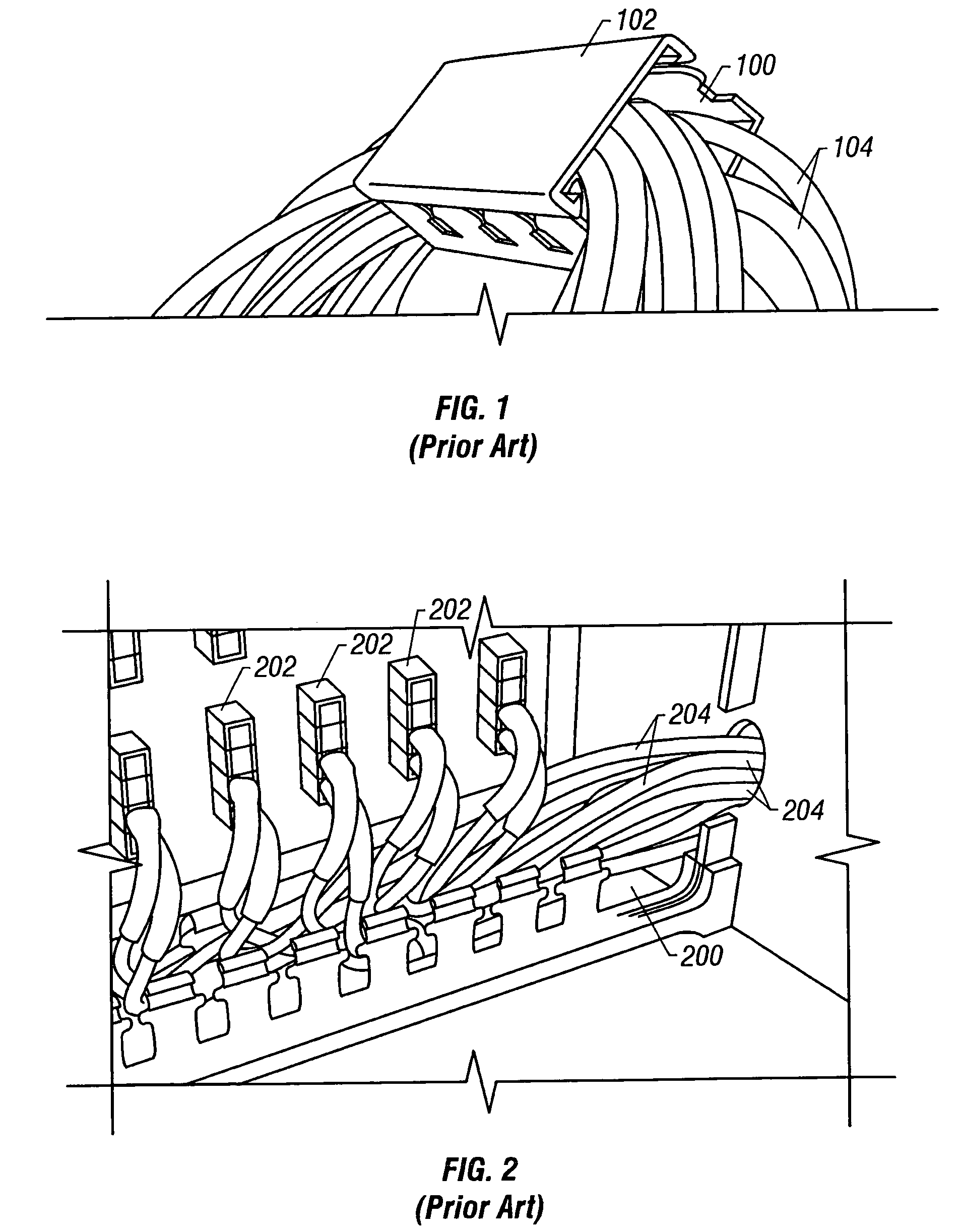 Fiber optic cabling management using hook and loop fabric