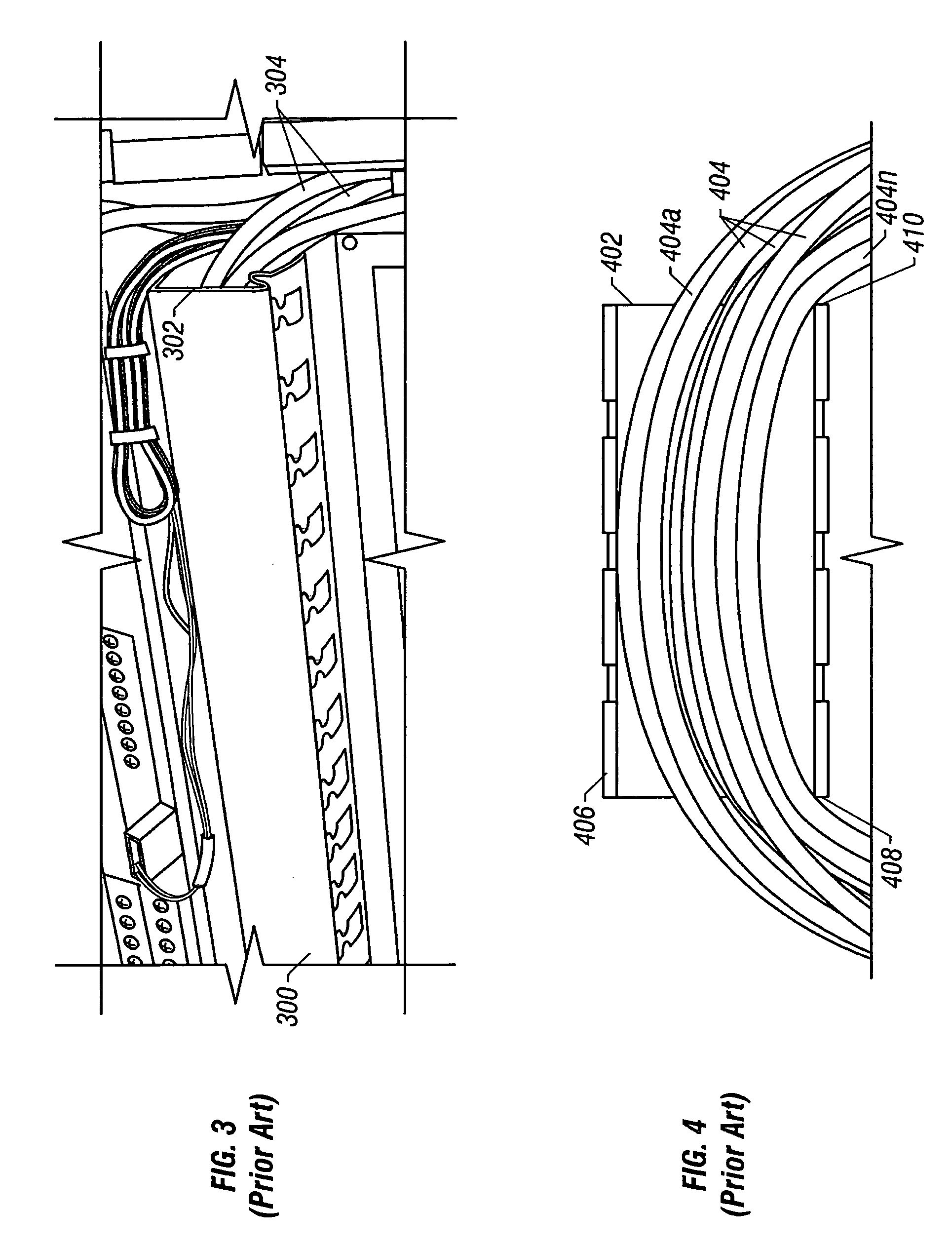 Fiber optic cabling management using hook and loop fabric