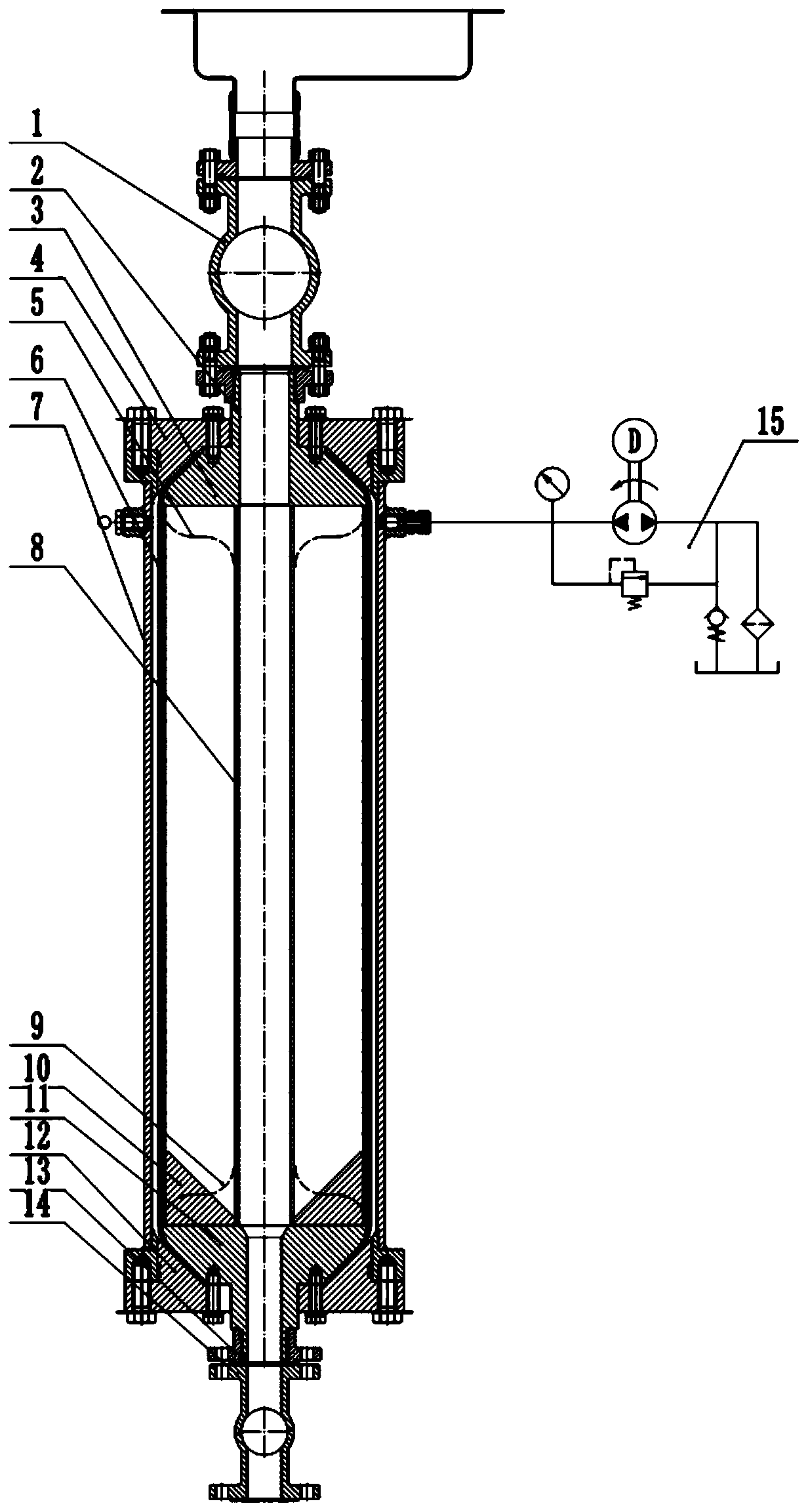 Capsule type underwater toilet blowdown device