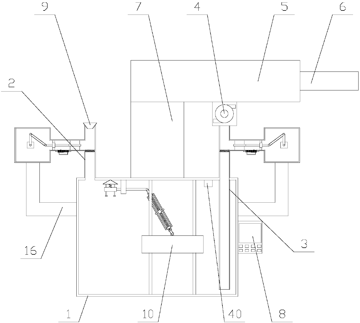 Anti-blocking intelligent hydraulic hoist with quantitative control function