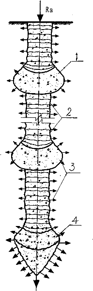 Five in one pre-expansion ecological pile body processing foundation method