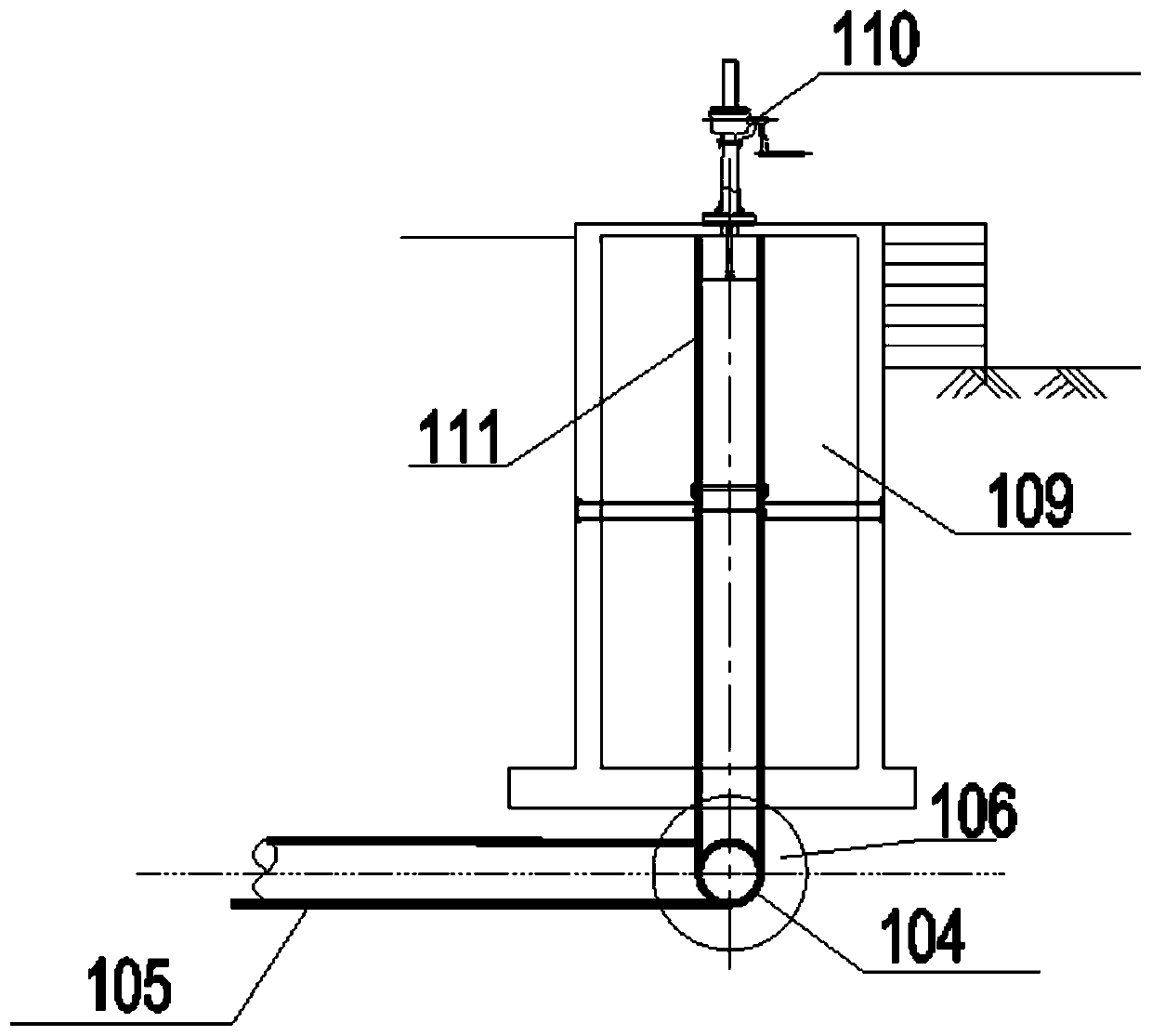 Sludge discharge system of secondary sedimentation tank and operation method thereof