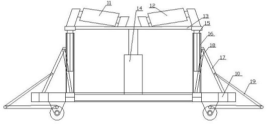 Pipeline construction device and method for pipe gallery