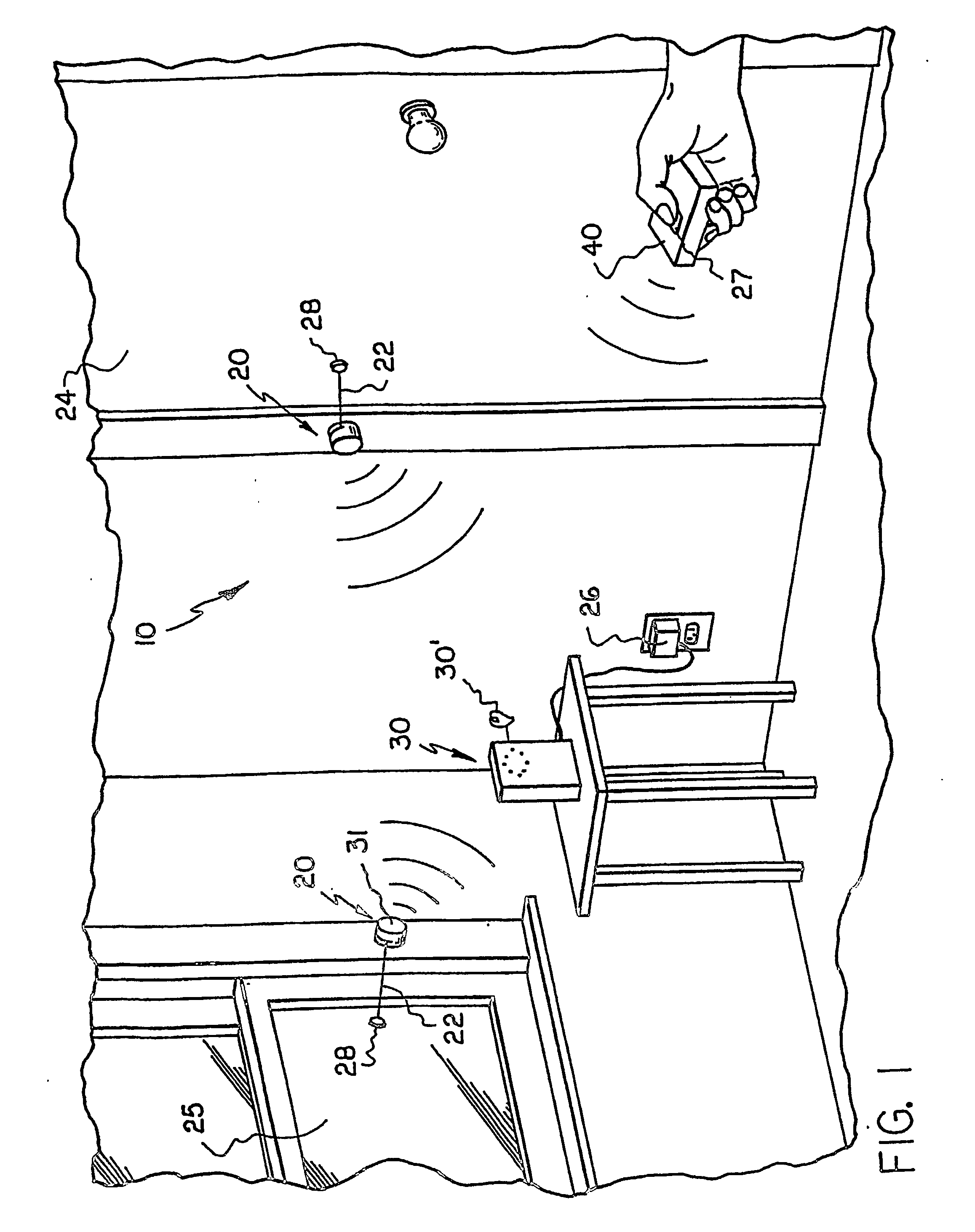 Portable motion detector and alarm system and method