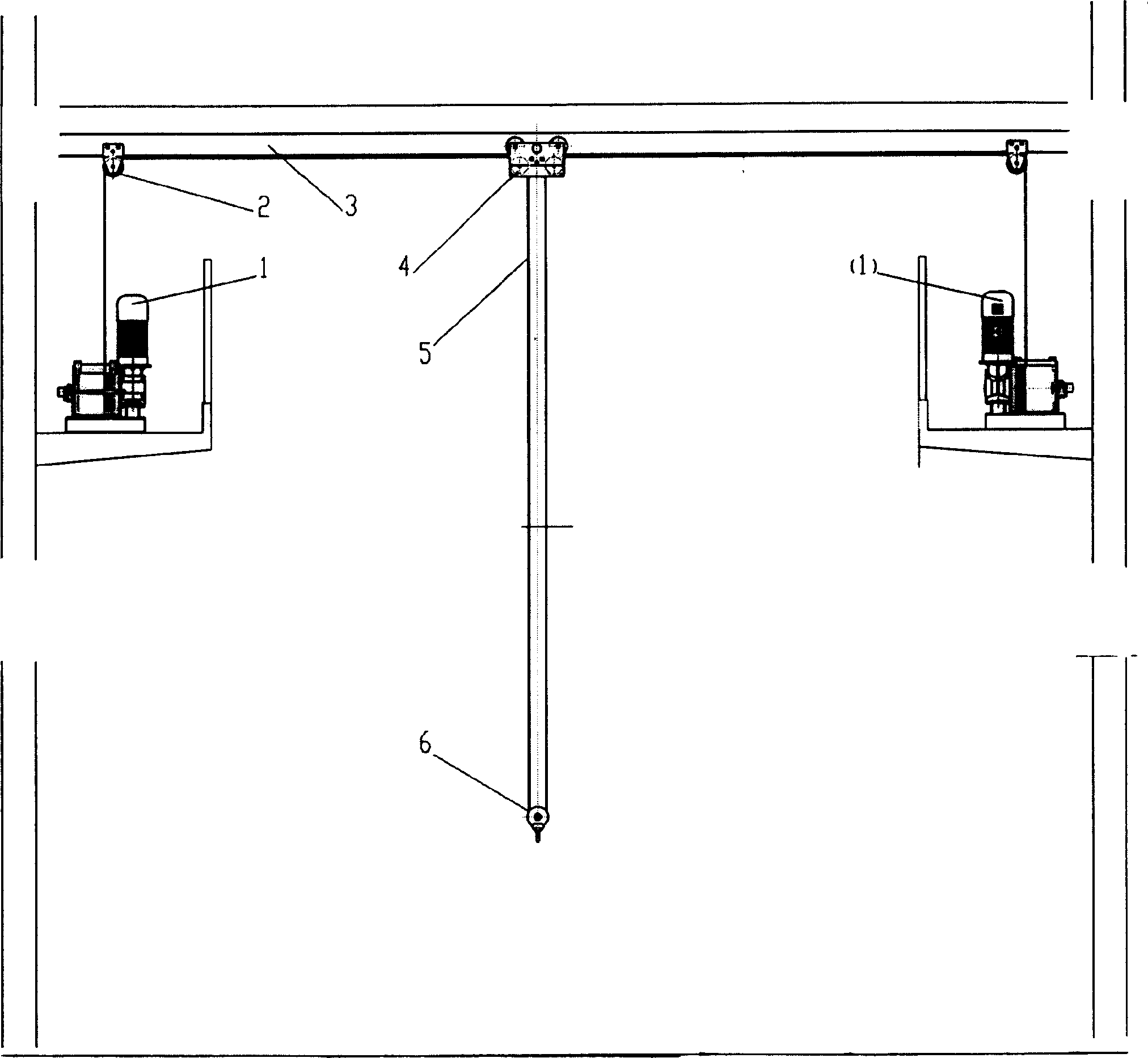 Lift tanslation driving system of stage manned frame