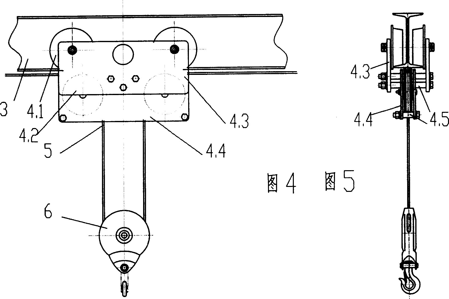 Lift tanslation driving system of stage manned frame