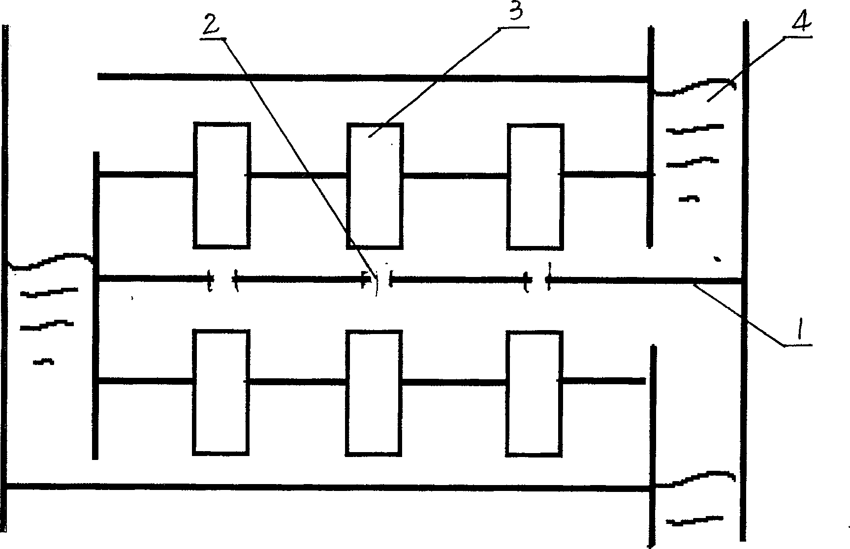 Three-layer efficient high-speed gas-liquid mass transfer tower board