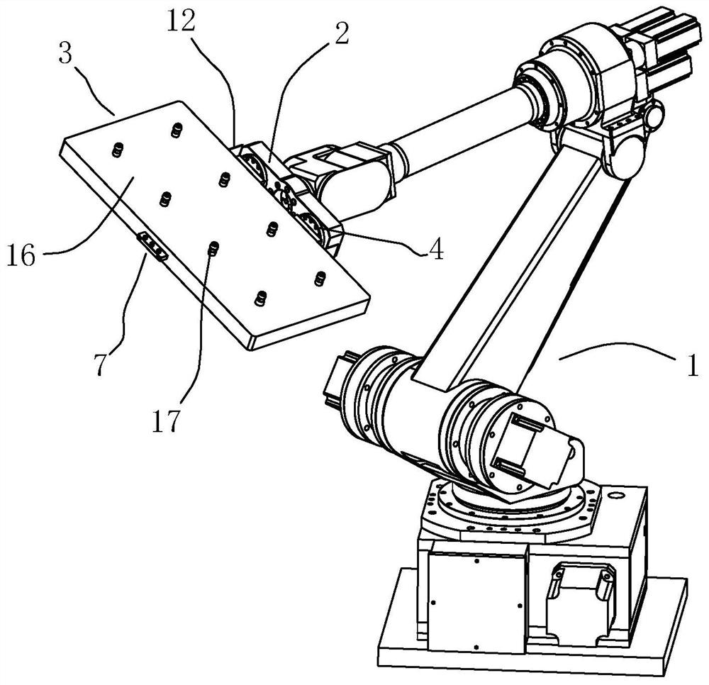 A robot automatic loading and unloading production unit