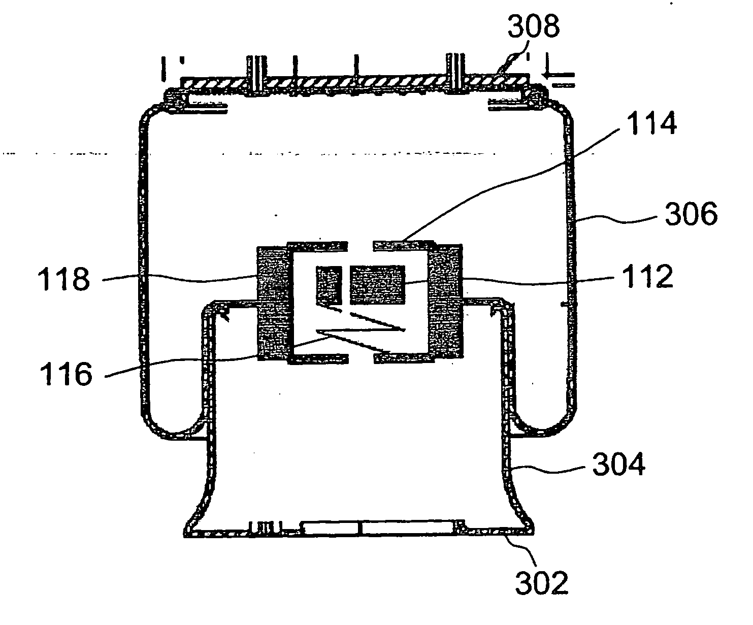 Shock absorber having compressible fluid