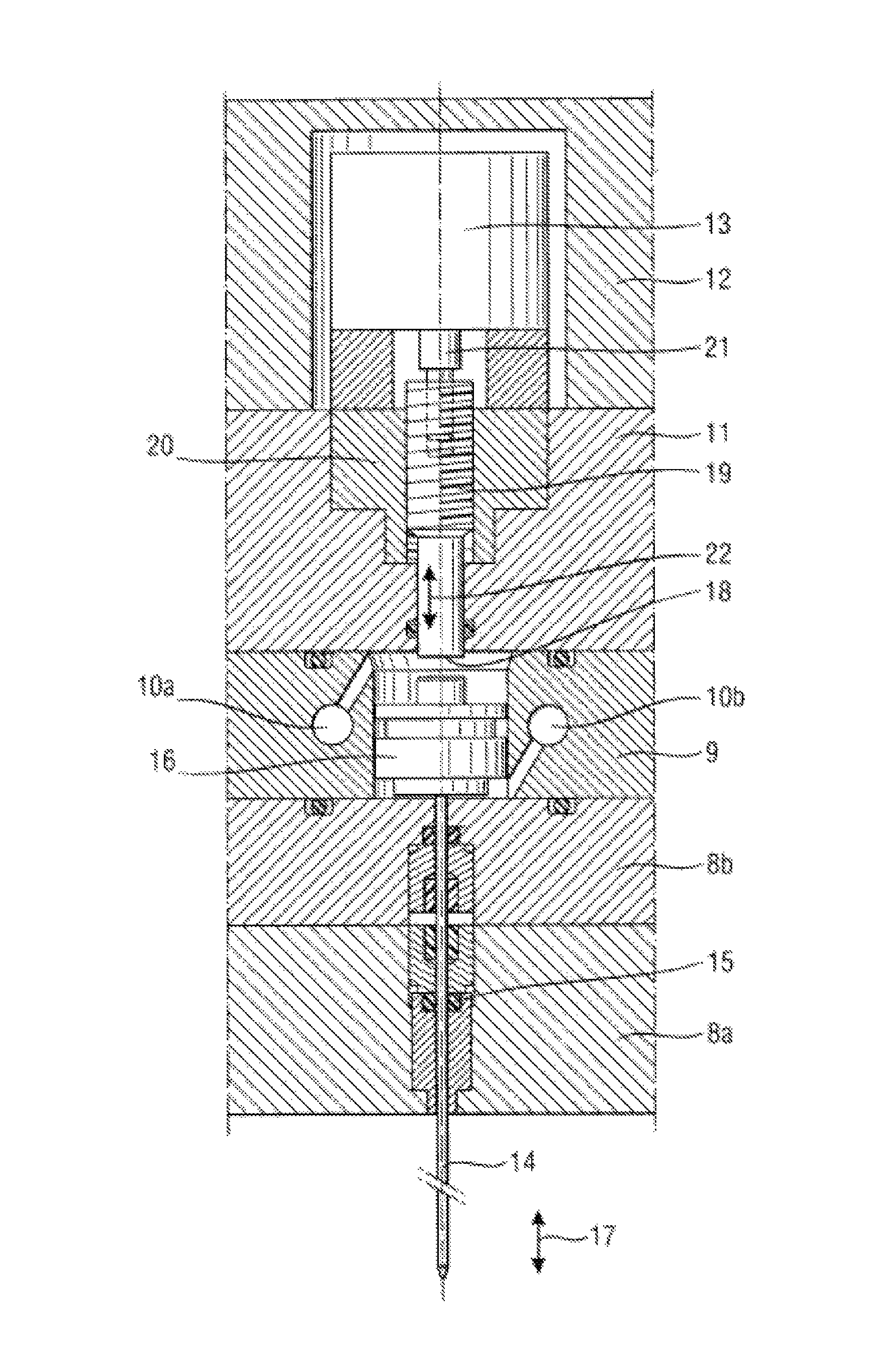 Injection tool for producing components by injection moulding