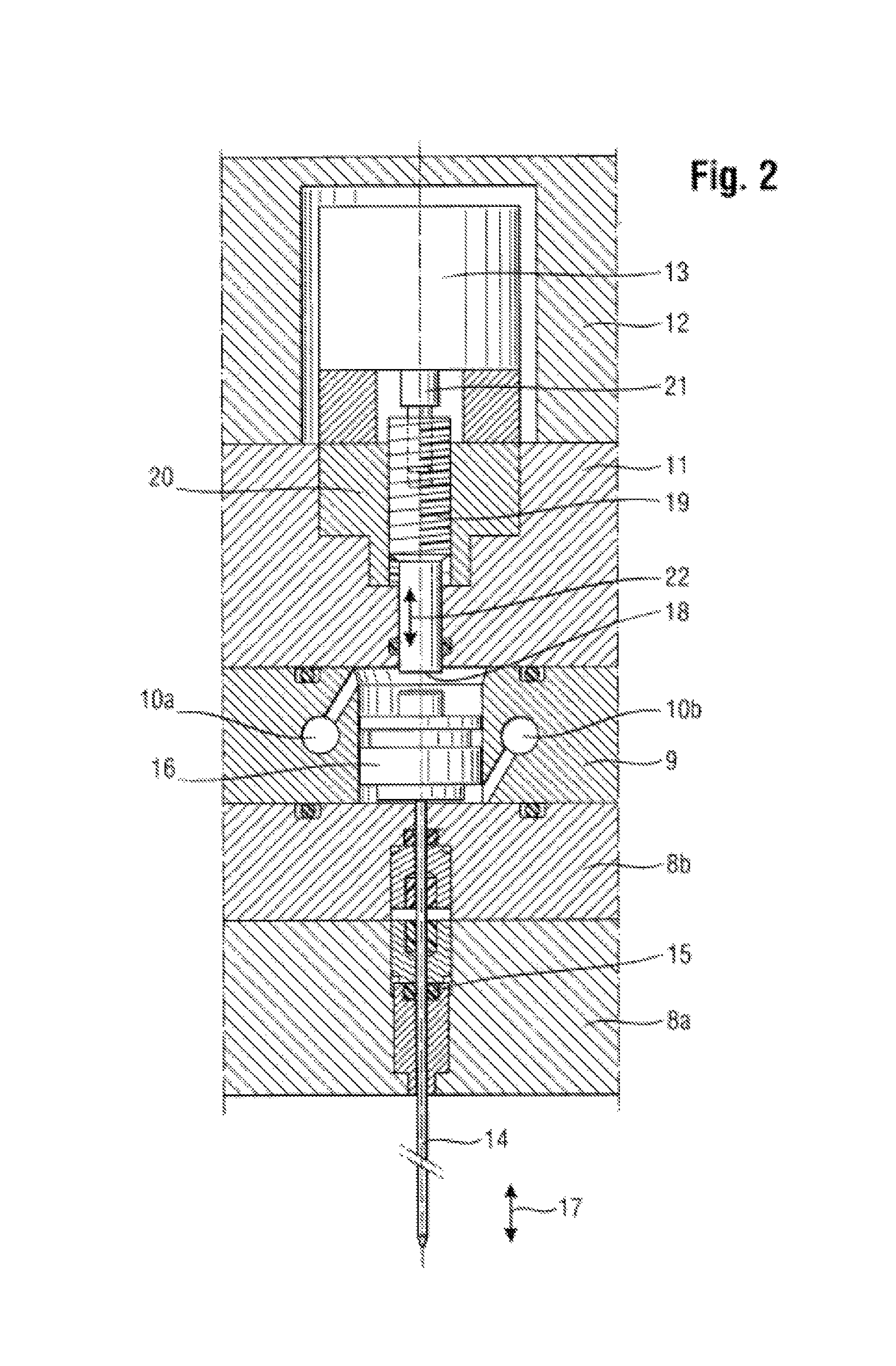 Injection tool for producing components by injection moulding