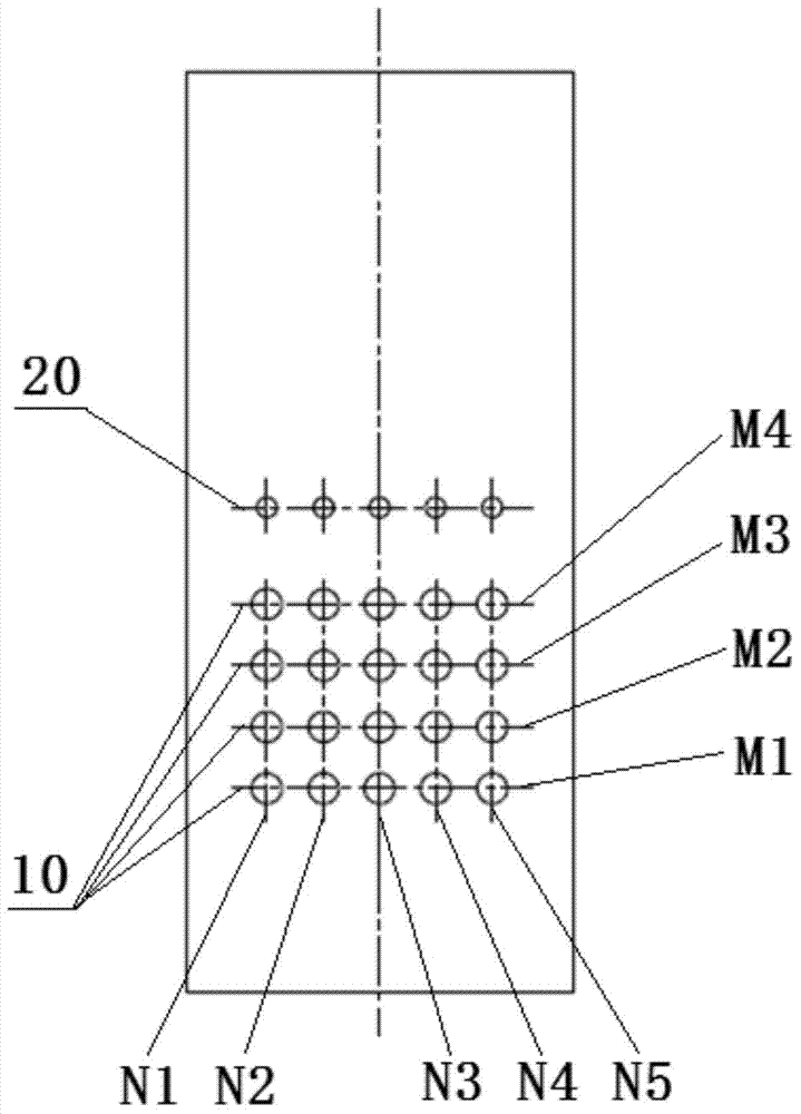 Firing method of wall type opposed firing boiler