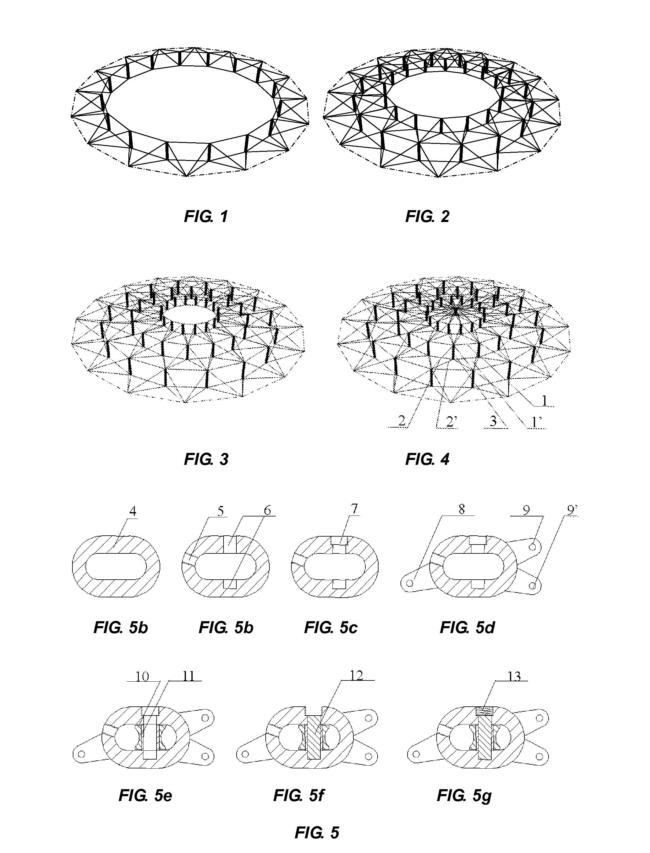 Layer-by-layer double-hoop sunflower-shaped cable dome structure and its construction method