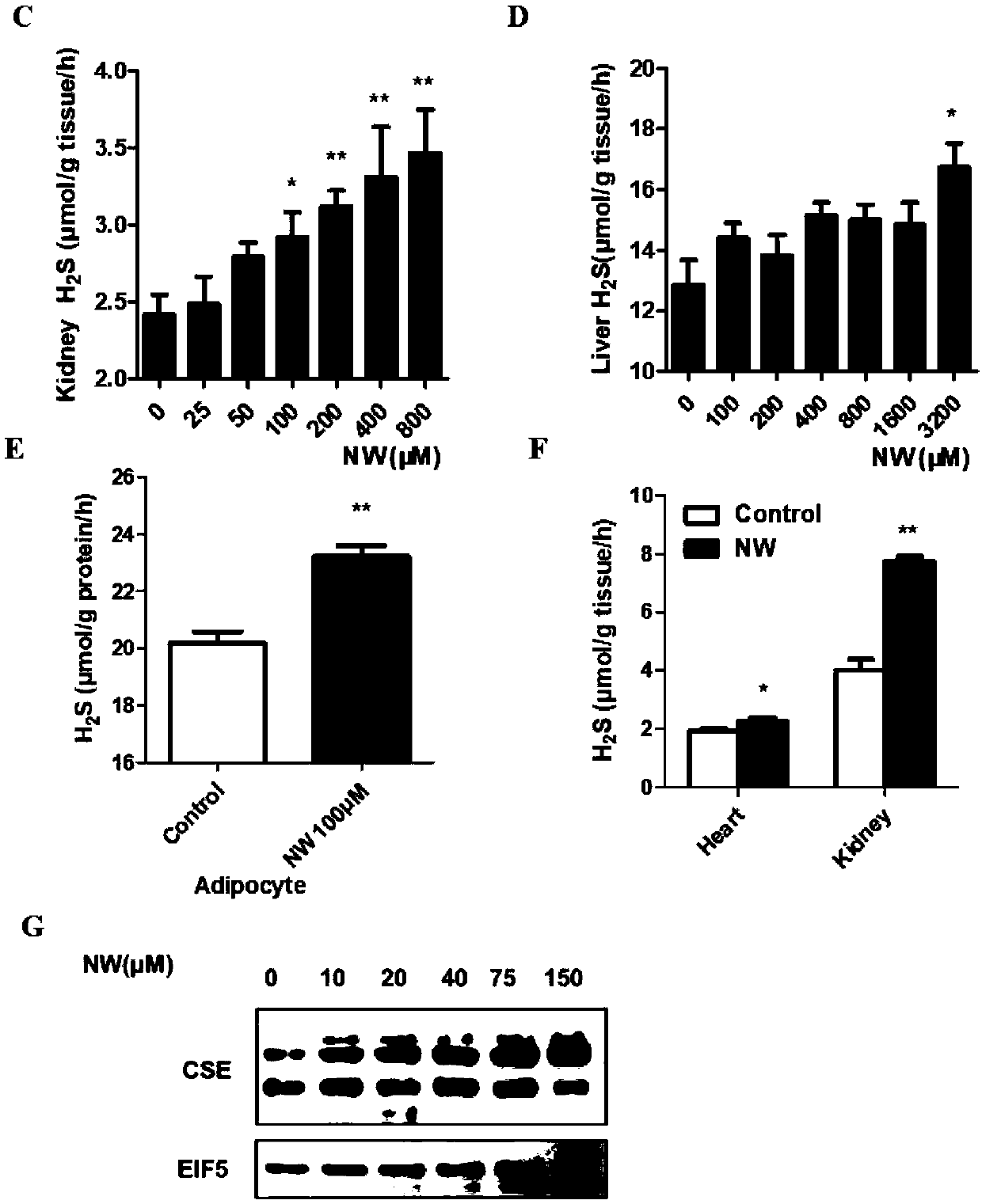 CSE (Cystathionine gamma-Lyase) enzyme activator and application thereof in drug for diseases related to CSE/H2S system