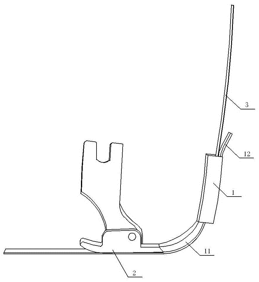 Sewing machine seam turner assistor