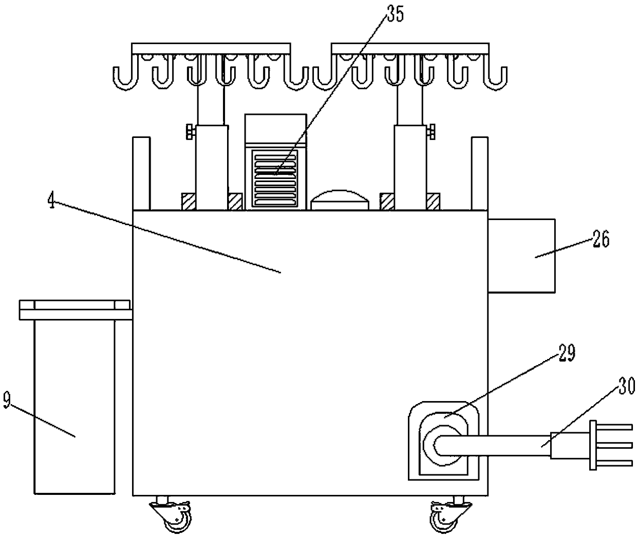 Adjustable infusion stand for cardiac surgery