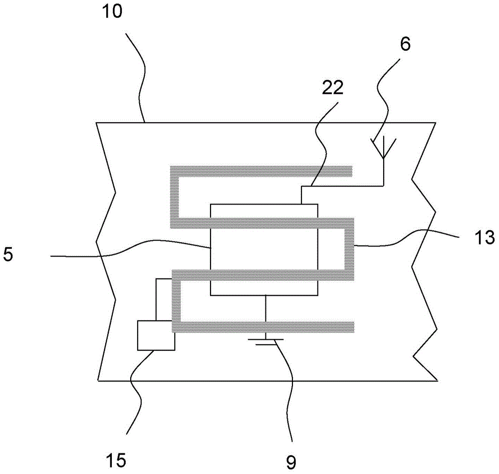 Hearing aid having a near field resonant parasitic element