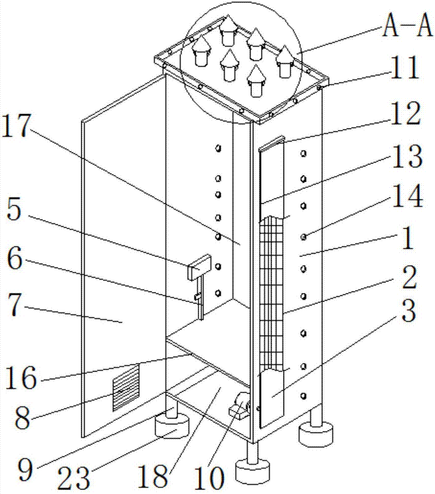 Cable branch box having heat radiation function