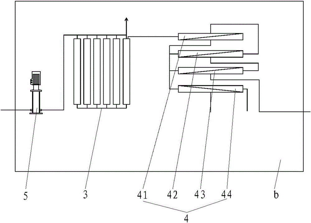 Treatment system of shale gas fracturing flowback fluid