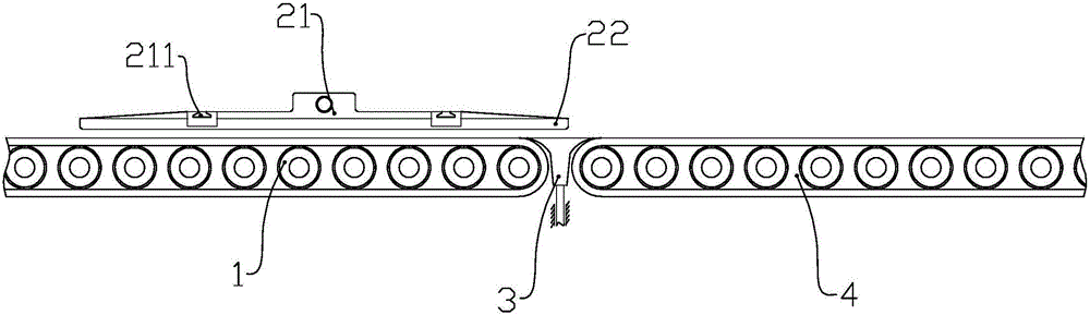 Cable coil integral discharging, delivering and transferring line