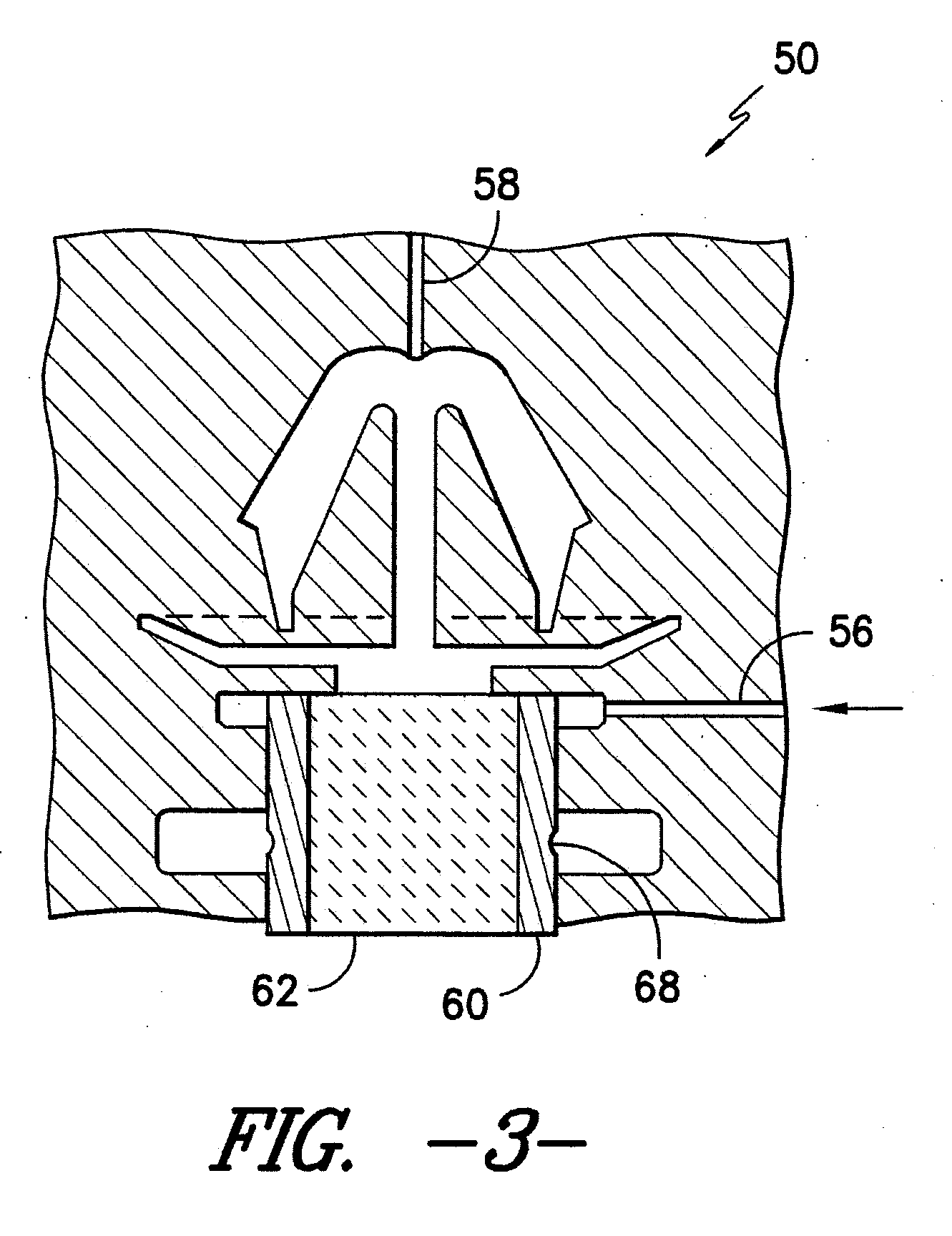 Serviceable snap-in fastener