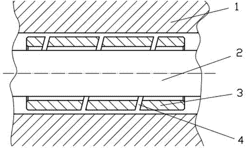 Sliding bearing of spiral floating bushing