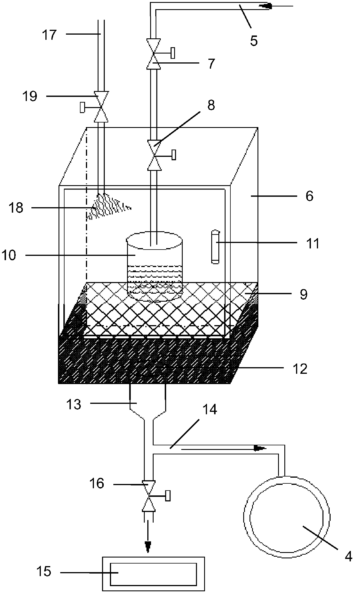 On-line high-precision acid liquor sampling system and sampling and maintaining method thereof