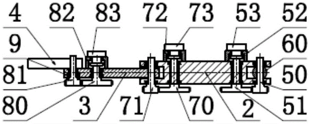 High-frequency series humanoid four-freedom-degree mechanical foot