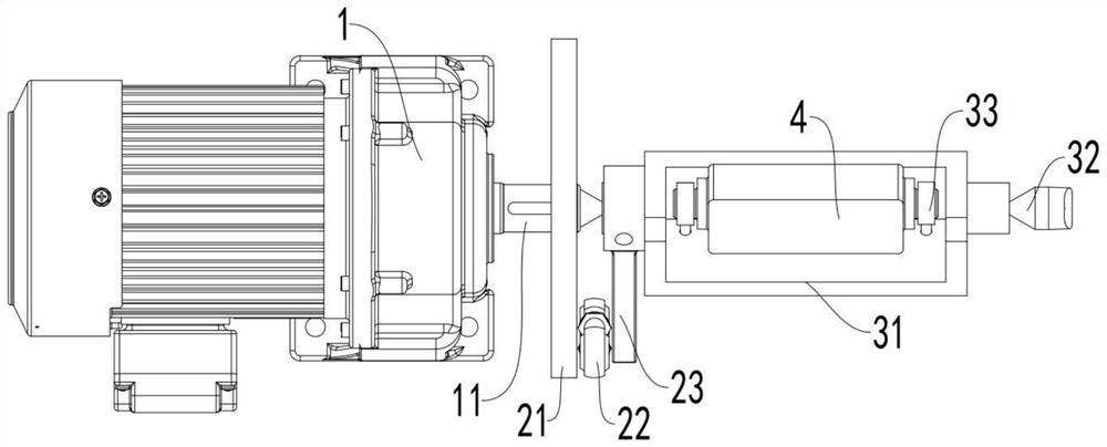 Swing device for eccentric arc grinding