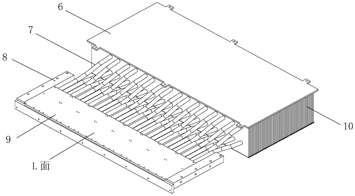 A high thermal density and high power solid-state transmitter module cooling device