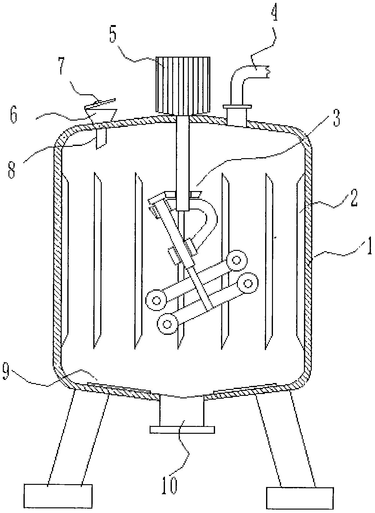 Energy-saving type garden nutrient solution mixing device