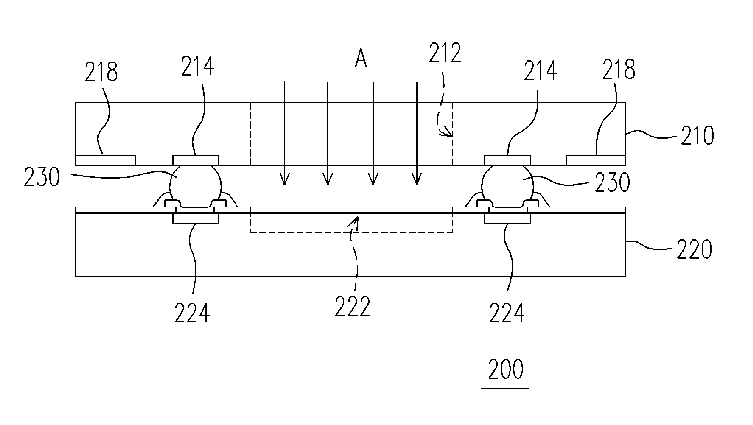 Photosensitive bonding package structure