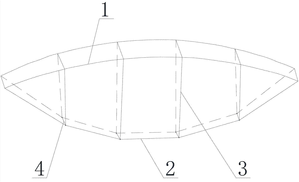 Three-dimensional beam string structure