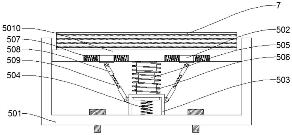 Elastic limiting stopper for bridge deviation rectification and bridge with automatic deviation rectification function