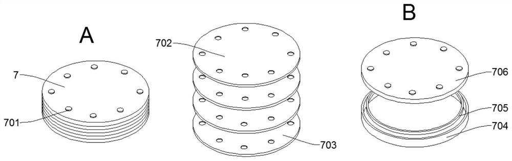 Elastic limiting stopper for bridge deviation rectification and bridge with automatic deviation rectification function