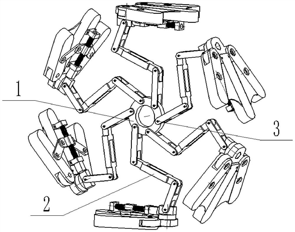 Rigid-flexible coupling bionic anti-sinking energy-saving buffer walking wheel