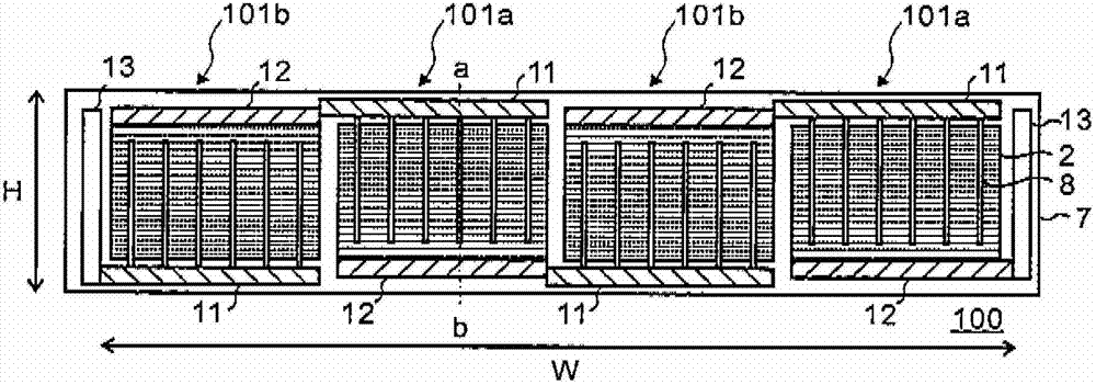 Led array capable of reducing uneven brightness distribution