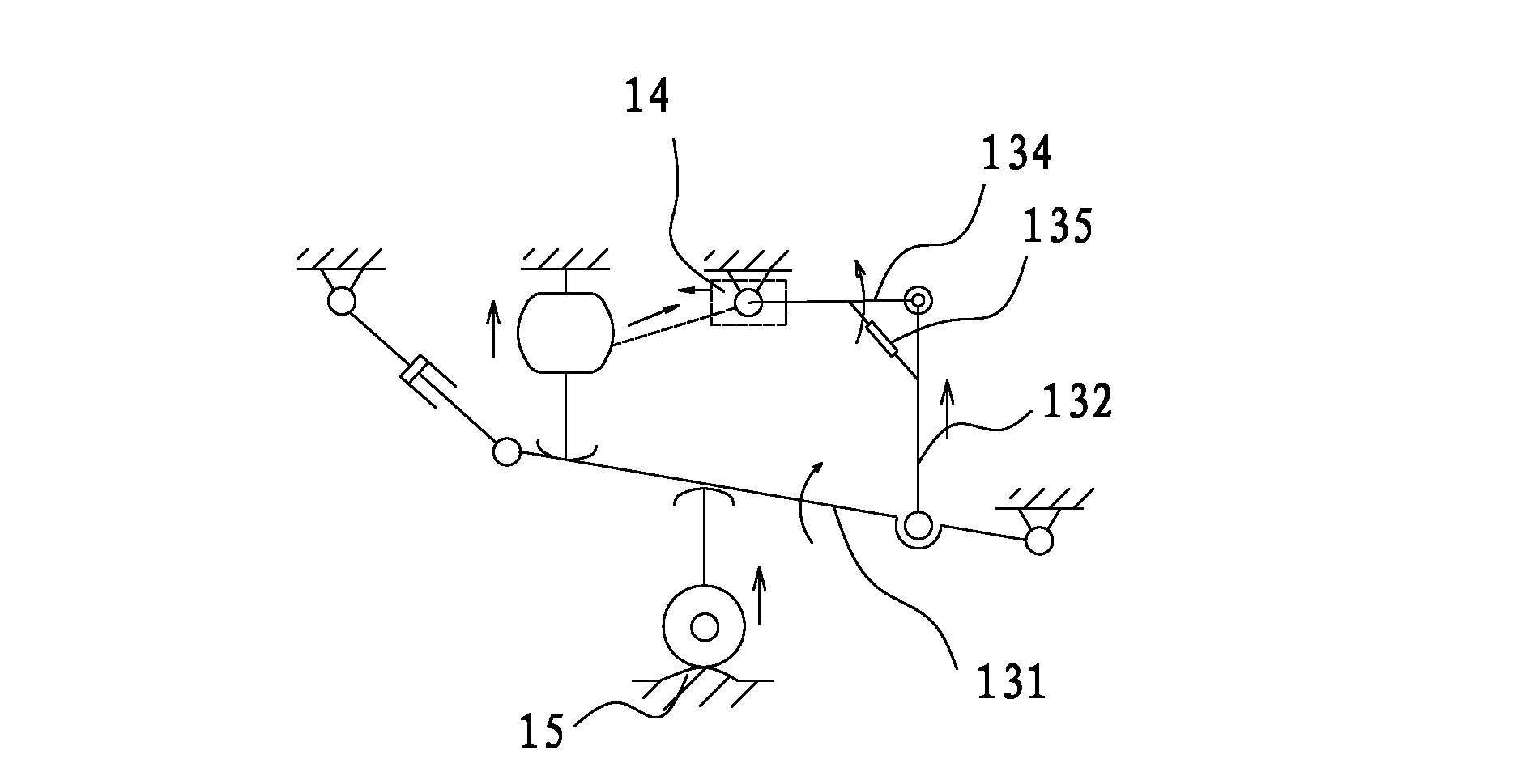 Mecanum wheel omnidirectional mobile vehicle and working method thereof