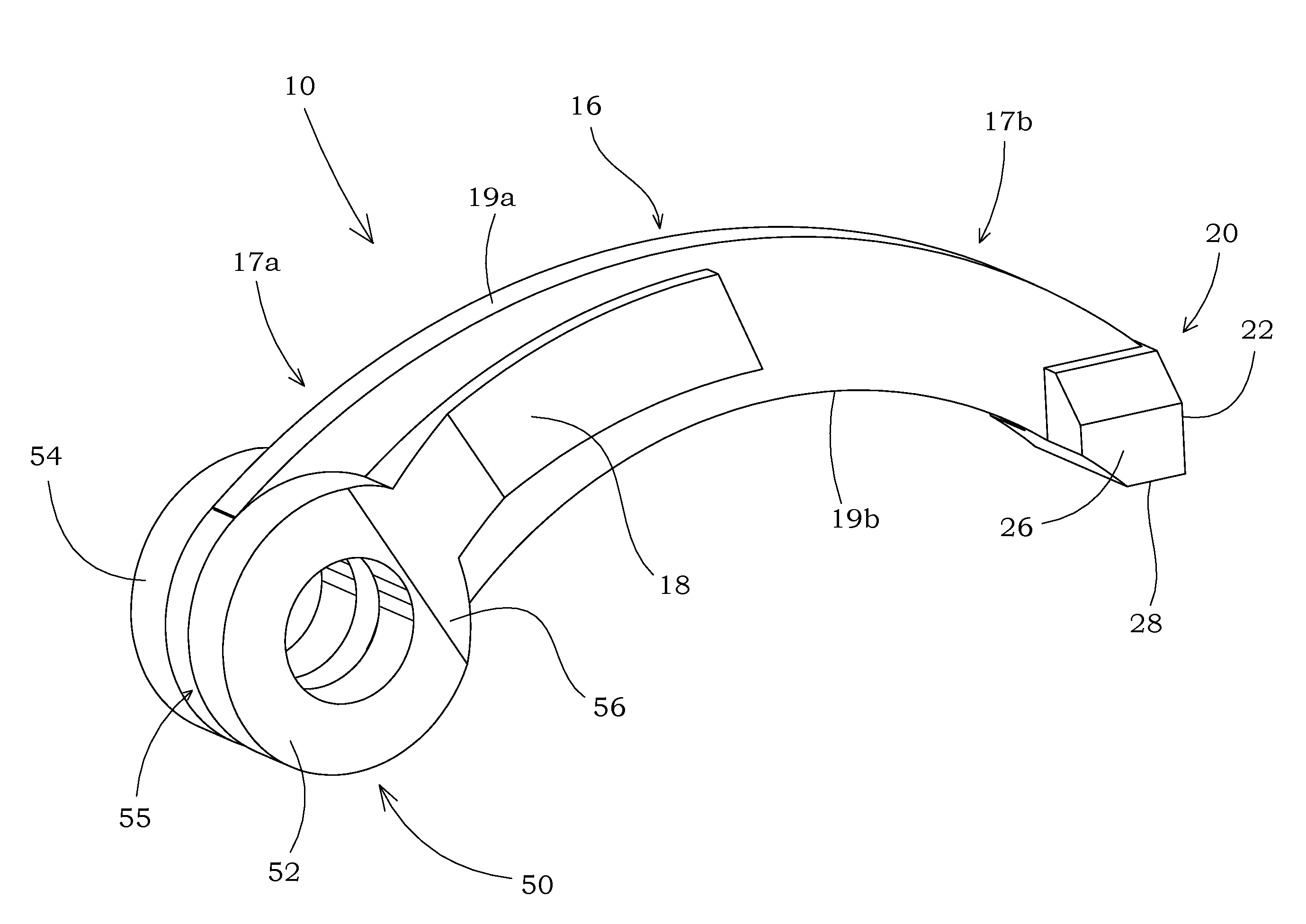 Curved hammer