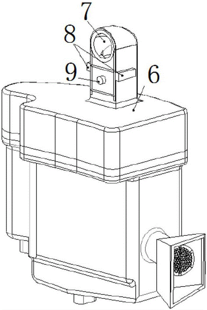 Noise-reduction, oil-removal and impurity-reduction muffler, compressor pump body and compressor equipped with compressor pump body