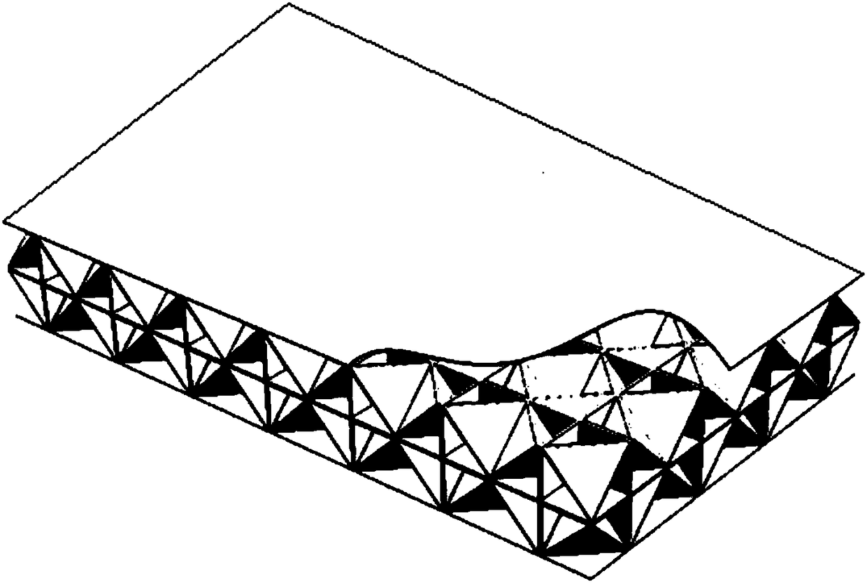 Adaptive vibration-reducing and noise-reducing foam sandwich plate and preparation method thereof