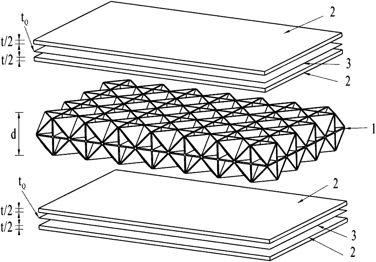 Adaptive vibration-reducing and noise-reducing foam sandwich plate and preparation method thereof