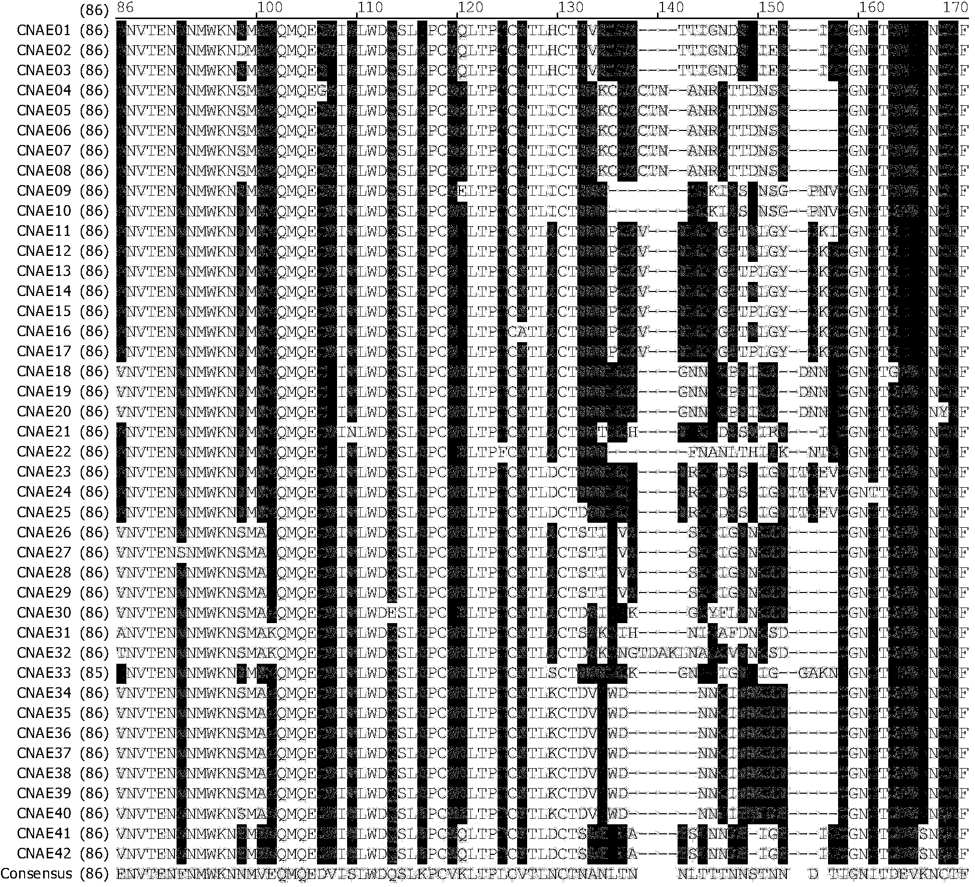 Modification of HIV-1 (Human immunodeficiency virus type one) Chinese epidemic strain CRF01_AE env gene