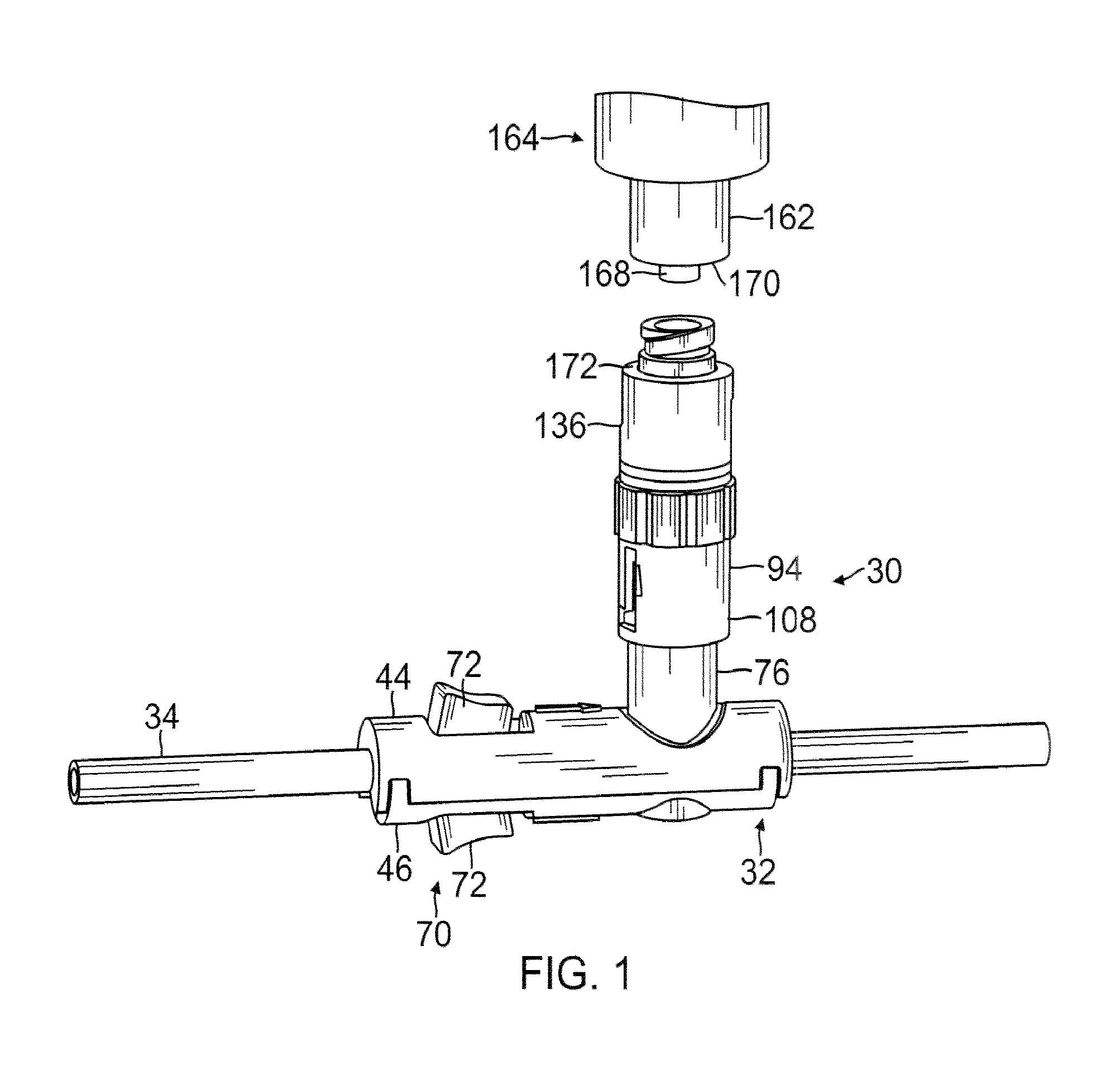 Apparatus for selectively establishing a needleless injection port on IV tubing, and associated methods