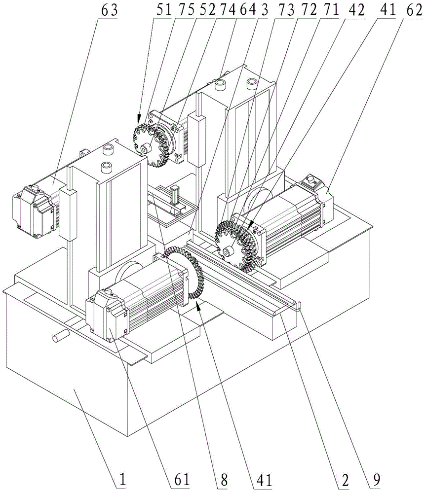 A double-end tenoning machine