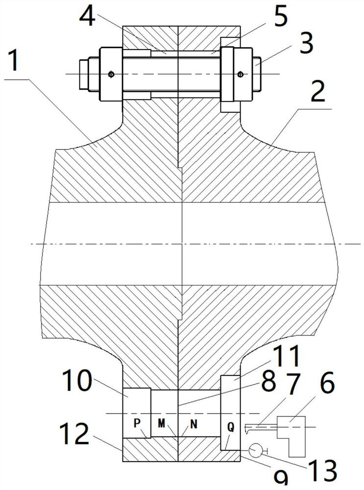 Coupling and boring axle hole accuracy guarantee method