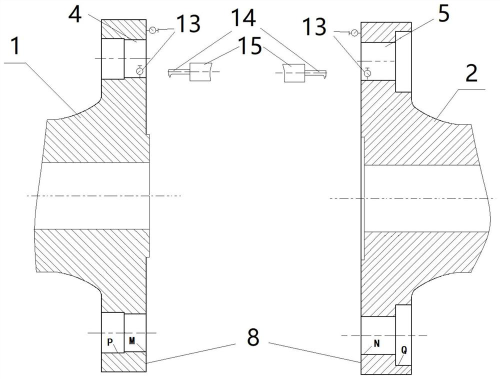 Coupling and boring axle hole accuracy guarantee method