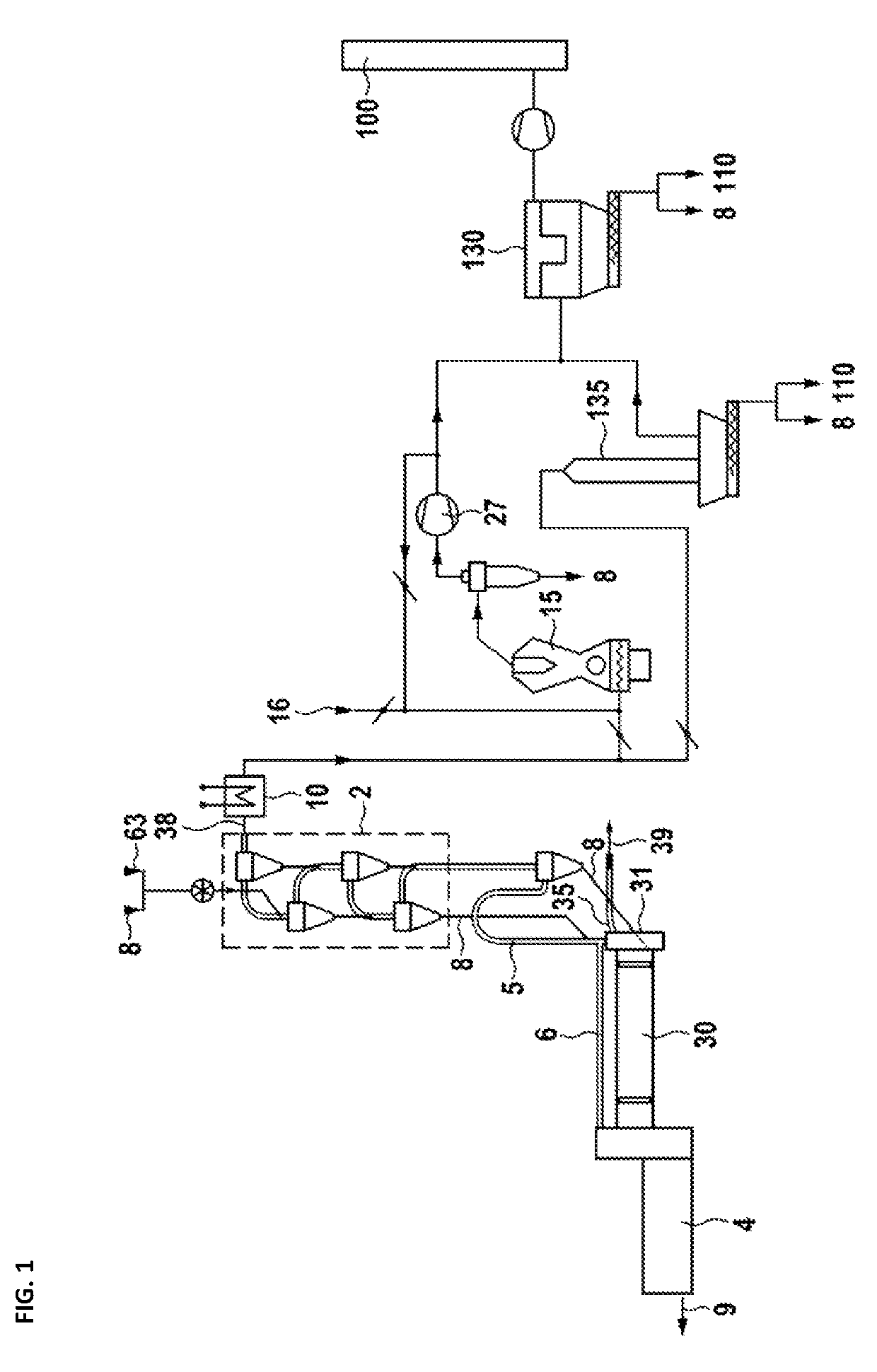 Cement clinker line and a method for operating a cement clinker line